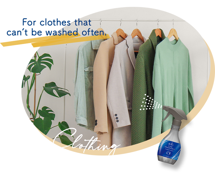 For clothes that can’t be washed often