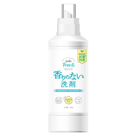 ファーファFree&(フリーアンド)　香りのない洗剤　500g本体